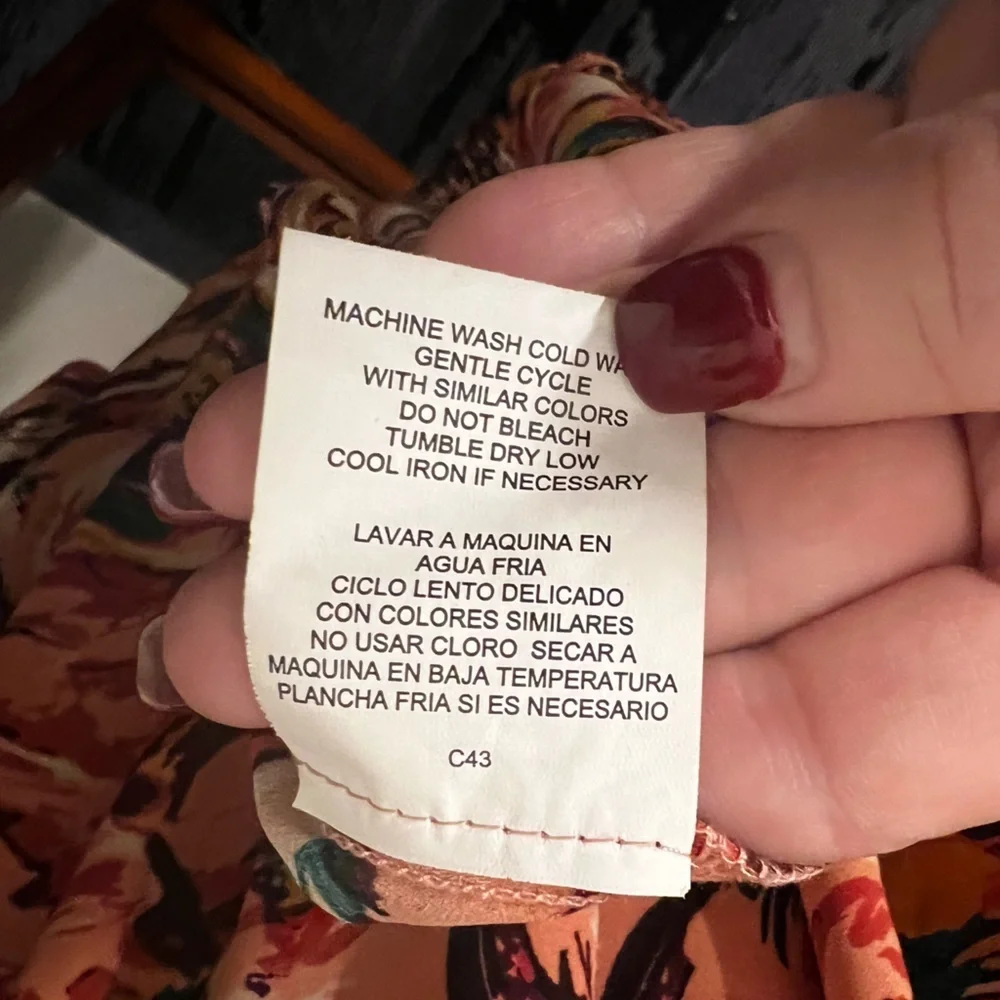 NWOT Anthropologie Fig & Flower Top Blouse Woman Plus 3X Floral/Animal Print - Picture 8 of 9